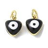 Brass Enamel Charms KK-S518-03D-G-1