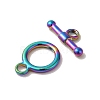 Ion Plating(IP) 304 Stainless Steel Toggle Clasps STAS-H212-19MC-2