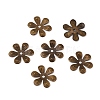6-Petal Iron Bead Caps IFIN-WH0070-06AB-2
