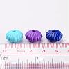 Mixed 50Pcs Flower Opaque Solid Color Acrylic Beads X-SACR-R709-M-4