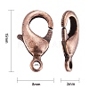 Brass Lobster Claw Clasps KK-903-R-NF-3