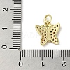 Real 18K Gold Plated Brass Pave Cubic Zirconia Pendants KK-M283-11C-02-3