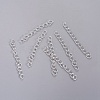 Iron Ends with Twist Chain Extension for Necklace Anklet Bracelet CH-CH017-S-5cm-2