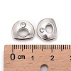 Letter Slider Beads for Watch Band Bracelet Making ALRI-O012-D-NR-3