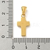 Ion Plating(IP) 304 Stainless Steel Cubic Zirconia Pendants STAS-C102-04F-G-3