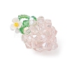 Glass Seed Beaded Pendants PALLOY-MZ01238-02-3