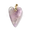 Natural Fluorite Pendants G-E570-01G-01-2
