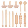 Wood Clay Modeling Tools Sets DIY-WH0195-04-1