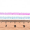 Transparent Gradient Color Glass Beads Strands GLAA-H021-01A-21-5