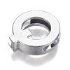 Alloy Letter Slide Charms RB-F034-01Q-P-RS-2