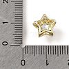 Brass Micro Pave Cubic Zirconia Beads KK-D379-01G-03-3