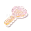 Acylic Pendant with Glitter Powder OACR-H035-01B-2