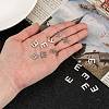 Tarnish Resistant 304 Stainless Steel Letter Charms LS-X-STAS-O072-E-4