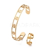 304 Stainless Steel Cuff Bangle & Cuff Rings Sets SJEW-Z003-01G-4