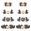  8 Sets 4 Style Alloy Enamel Adjustment Waist Tightener Buckle Buttons FIND-NB0002-69-1