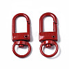 Spray Painted Eco-Friendly Alloy Swivel Snap Hooks Clasps PALLOY-T080-02G-NR-2