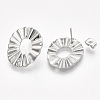 Non-Tarnish 304 Stainless Steel Stud Earring Findings LS-X-STAS-S079-46B-1