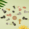 60 Pieces Iron Flat Blank Shoes Clips JX109A-5