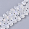 Electroplate Glass Beads Strands X-EGLA-S189-004A-08-1