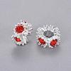 Alloy Rhinestone European Beads MPDL-6.5X13.5-M-3