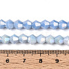 Anti-Tarnish Electroplate Bicone Glass Beads Strands EGLA-T021-6mm-16-09-4
