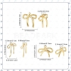 3Pcs 3 Styles Brass Pendants KK-YW0003-66G-3