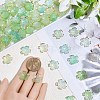 180Pcs Acrylic Bead Caps OACR-PA0001-37B-3