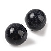 Synthetic Blue Goldstone No Hole Sphere Beads G-K353-04D-26-2