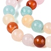 Natural Multi-Color Agate Beads Strands G-Q606-42B-A01-4