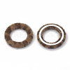 Faux Mink Fur Covered Linking Rings WOVE-N009-02A-2