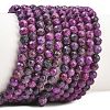 Heated Natural Sugilite Beads Strands G-B193-B04-4mm-2