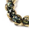 Handmade Dichroic Foil Glass Beads Strands DICH-U001-06K-3