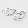Alloy Rhinestone Links connectors X-ALRI-Q065-23S-1