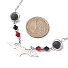 201 Stainless Steel Bat Pendant Necklaces NJEW-TA00155-3