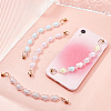   6Set 6 Colors Plastic Frosted Heart Beaded Chain MOBA-PH0001-09-4