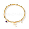 Bohemian Beach Brass Charm Stretch Bracelets ZQ1331-5-1
