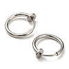304 Stainless Steel Clip-on Earrings EJEW-P232-01P-2