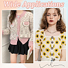 16Pcs 2 Colors 1-Hole Alloy Rhinestone Shank Buttons BUTT-GF0003-62-5