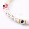 Beaded Bracelets for Valentine's Day BJEW-JB05972-3