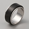 304 Stainless Steel Plain Rotating Finger Ring LS-RJEW-WH0011-10A-EB-1