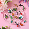16Pcs 8 Styles Western Music Theme Enamel Pin JEWB-TA0001-29-6