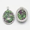 Natural Ruby in Zoisite Pendants G-D851-31-2