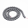 Non-magnetic Synthetic Hematite Beads Strands G-P341-20-6x2mm-2