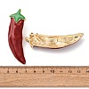 Alloy Enamel Stud Earrings EJEW-F387-01G-4