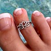 Hollow Out Lotus Flower Alloy Toe Rings FS-WGB7AA3-01-1