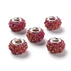 AB Color Resin Rose Flower European Beads RESI-M001-05L-1