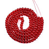 Baking Paint Transparent Glass Beads Strands DGLA-N006-6mm-10-2