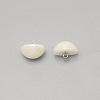 1-Hole Plastic Buttons LS-BUTT-WH0022-06H-1
