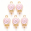 Alloy Pendant Rhinestone Settings ENAM-S121-095-2