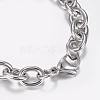 Tarnish Resistant 304 Stainless Steel Cable Chain Bracelets BJEW-I238-09P-3